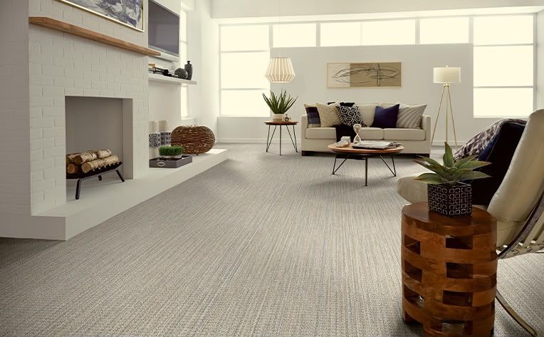 Pale carpet in a living room